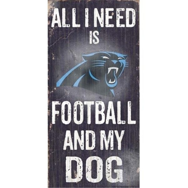 Fan Creations Fan Creations N0640 Carolina Panthers Football And My Dog Sign N0640-CAR
